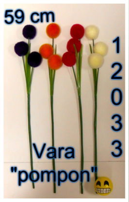 Imagen de VARA DE FLORES POMPON 59 CM 7.24